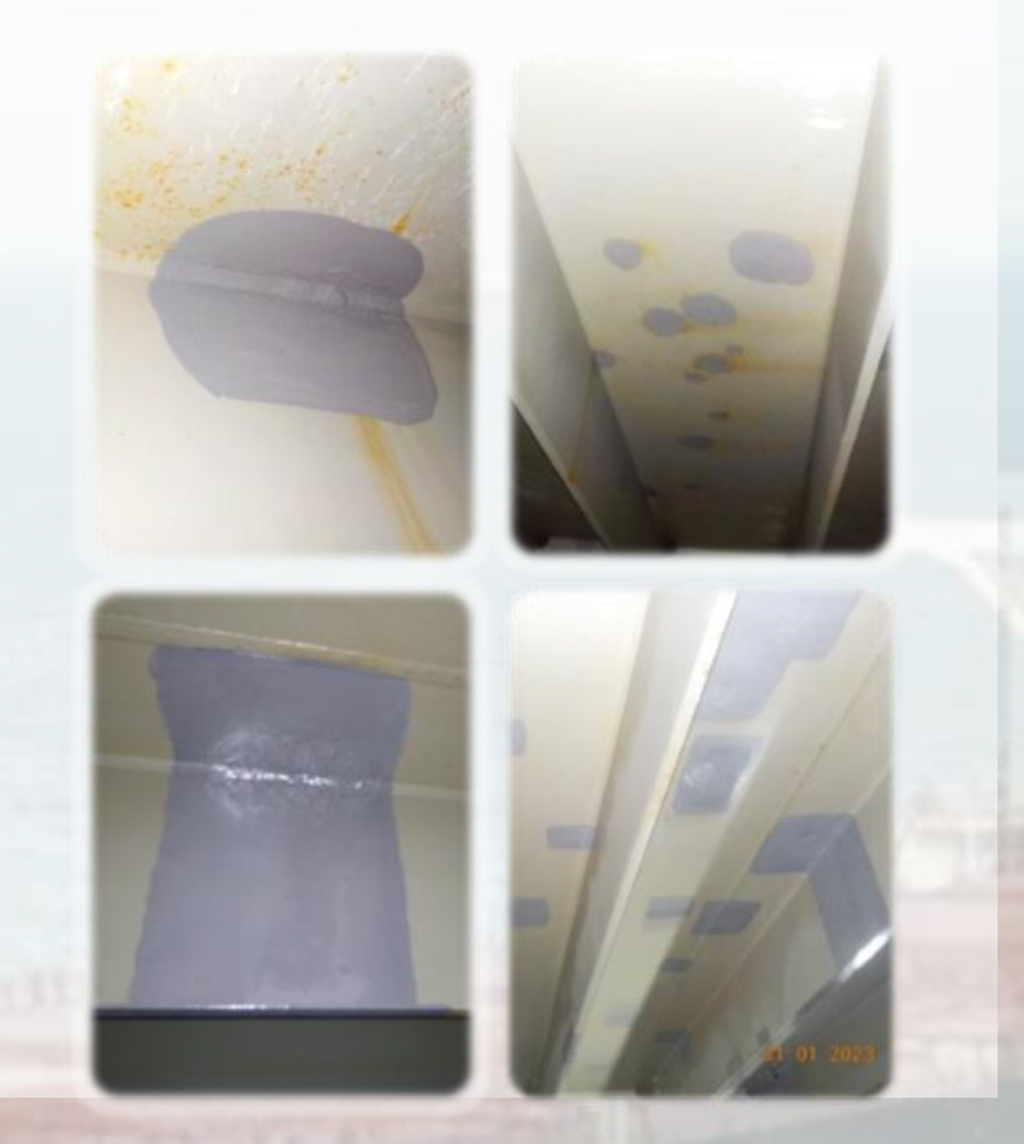 40万吨矿石运输船压载舱局部维修